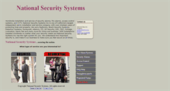 Desktop Screenshot of nationalsecuritysystems.net