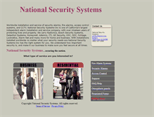 Tablet Screenshot of nationalsecuritysystems.net